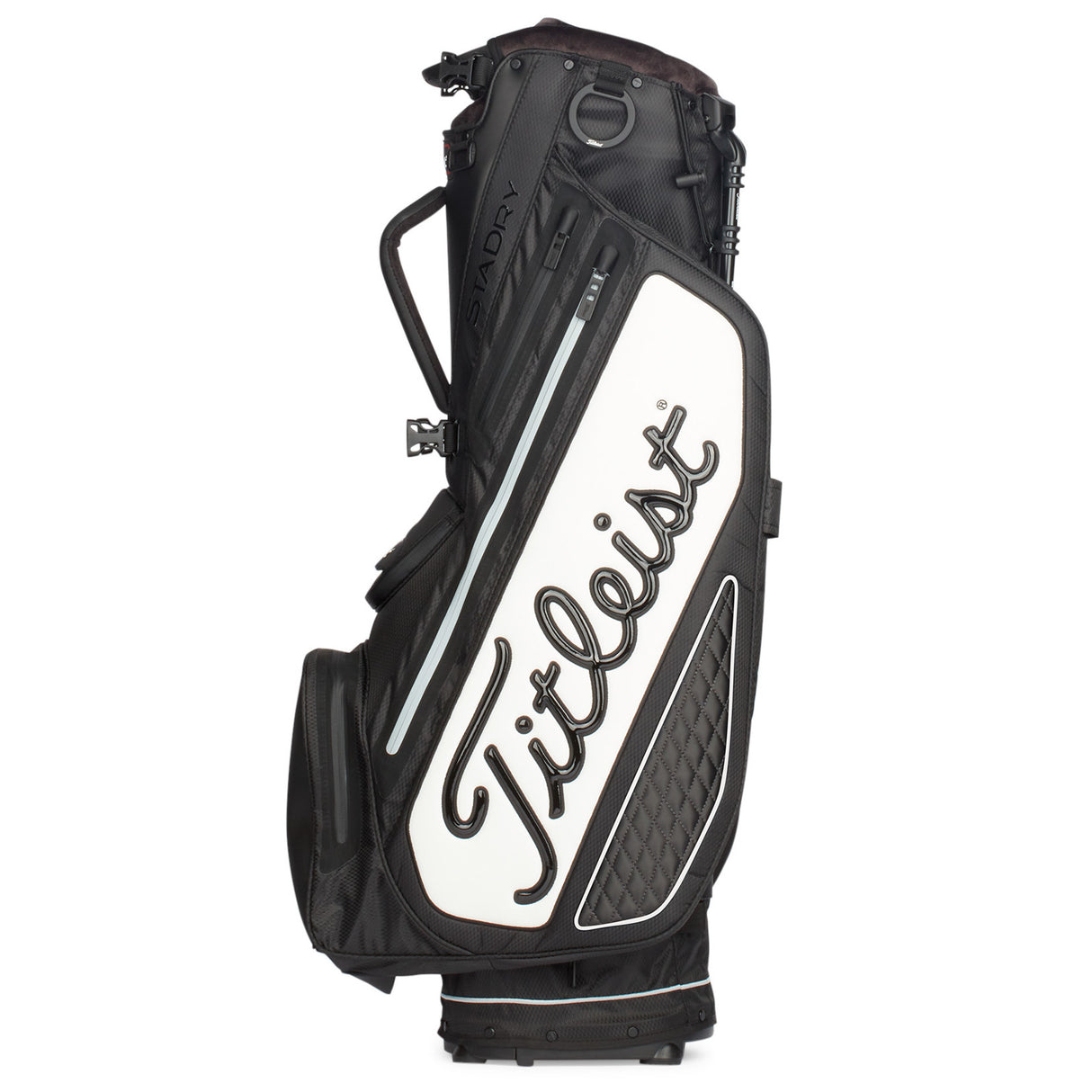 Titleist 2026 Premium Tour Staff StaDry Waterproof Standbag, Weiß / Schwarz