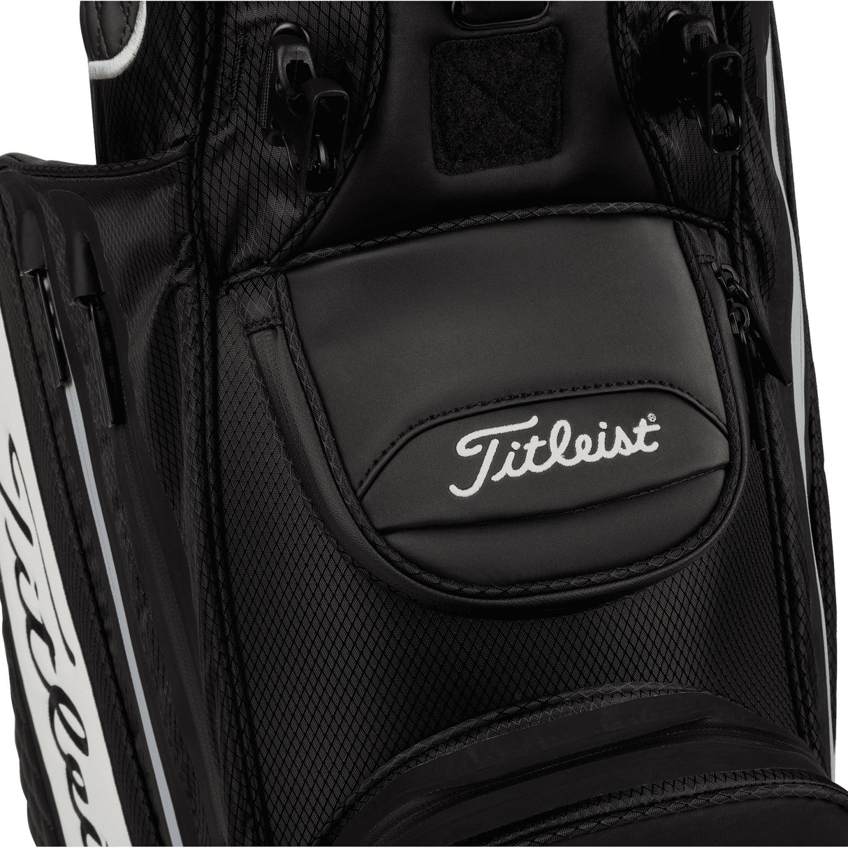 Titleist 2026 Premium Tour Staff StaDry Waterproof Standbag, Weiß / Schwarz