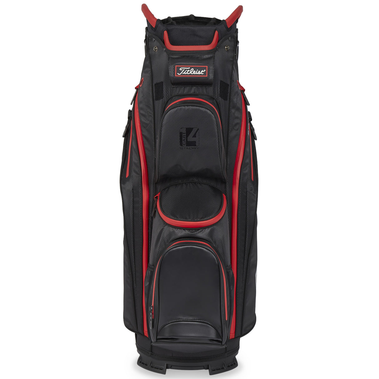 Titleist 2026 Cart 14 StaDry Waterproof Cartbag, Schwarz / Rot - Golflaedchen.de