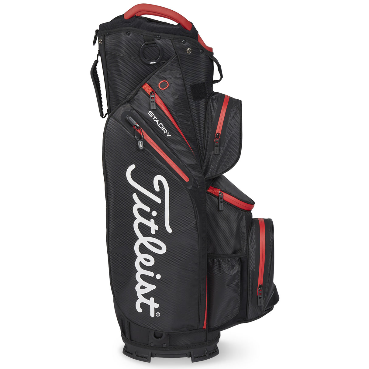 Titleist 2026 Cart 14 StaDry Waterproof Cartbag, Schwarz / Rot - Golflaedchen.de