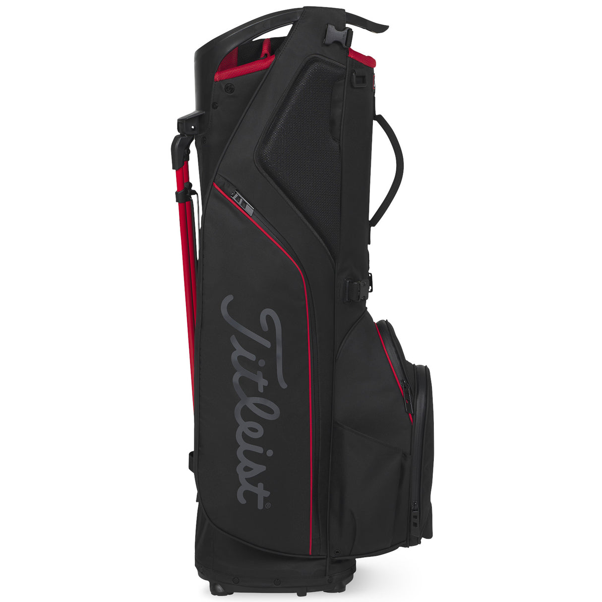 Titleist 2026 Hybrid 14 StaDry Waterproof Standbag, Schwarz / Rot