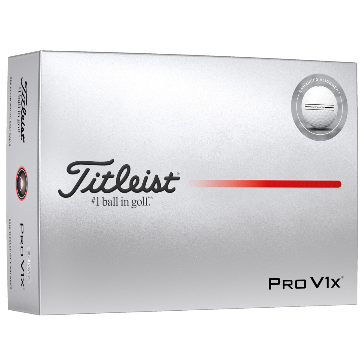 Titleist Pro V1x Alignment Golfbälle 2026, 12 Stück