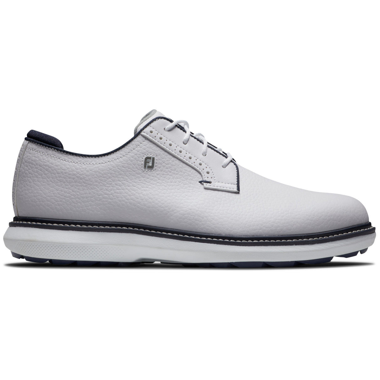 FootJoy 2026 Traditions SL Blucher Herren Golfschuhe, Weiß / Navy