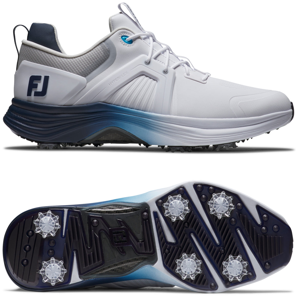 FootJoy Hyperflex Carbon Herren Golfschuhe, Weiß / Navy / Blau