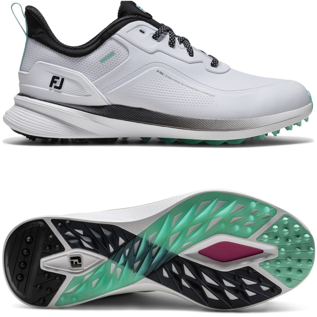 FootJoy 2026 Pro SL Herren Golfschuhe, Weiß / Schwarz