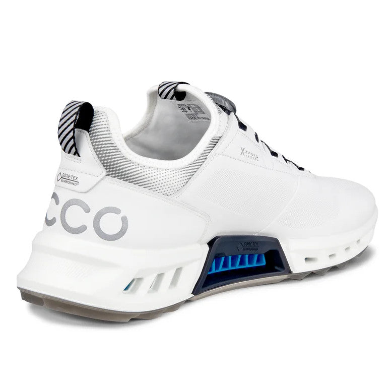 Ecco Biom C4 GTX BOA Herren Golfschuhe, Weiß / Schwarz