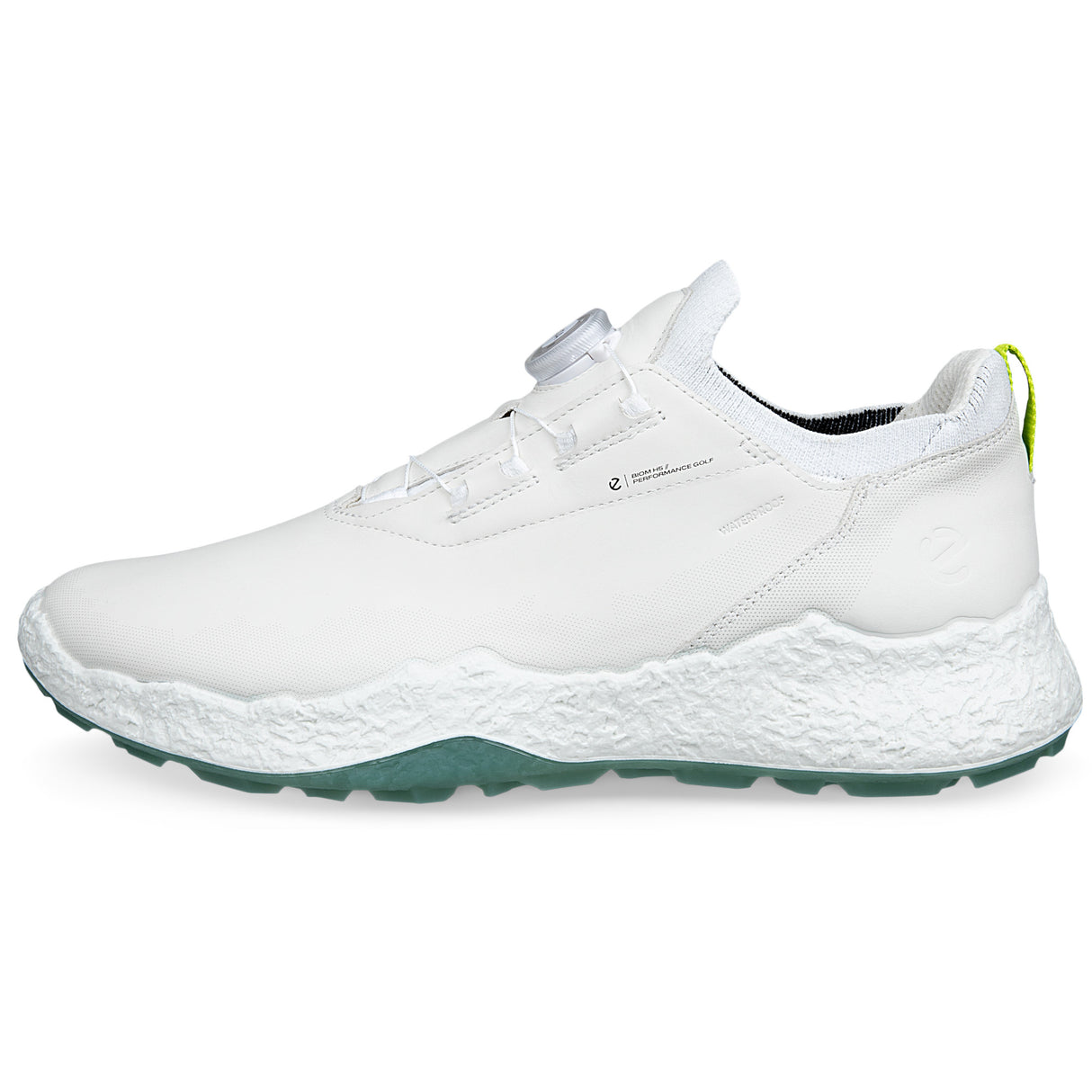 Ecco 2026 Biom H5.2 BOA Herren Golfschuhe, Weiß / Grün