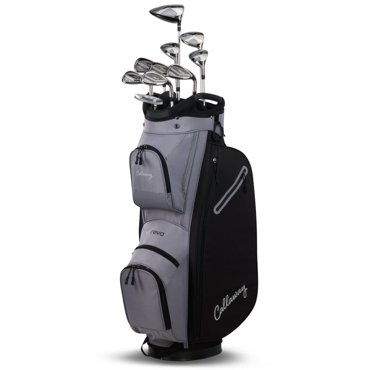 Callaway REVA 2026 Damen Komplettset / Golfset, Schwarz, Rechtshand, +0,5 inch länger - Golflaedchen.de
