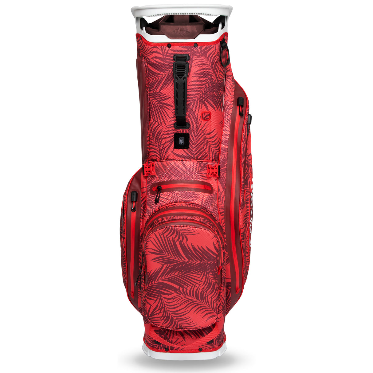 Callaway 2025 Fairway 14 HD Waterproof Standbag, Red Palms / Grey
