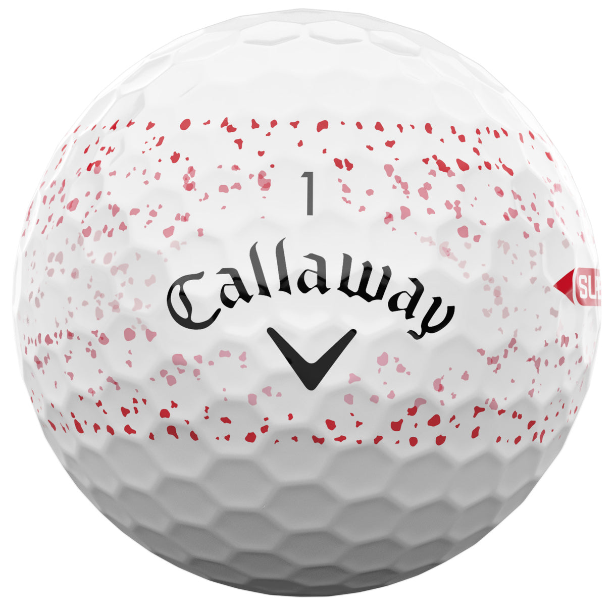 Callaway 2026 SuperSoft 360 Splatter Golfbälle, 12 Stück