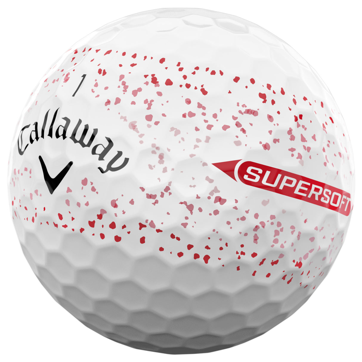Callaway 2026 SuperSoft 360 Splatter Golfbälle, 12 Stück
