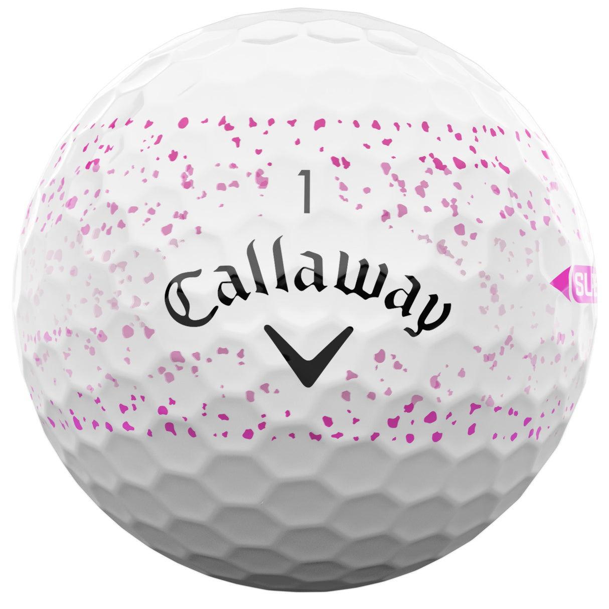 Callaway 2026 SuperSoft 360 Splatter Golfbälle, 12 Stück