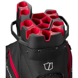 Wilson Staff 2026 I-LOCK 4 Cartbag, Schwarz / Rot / Weiß