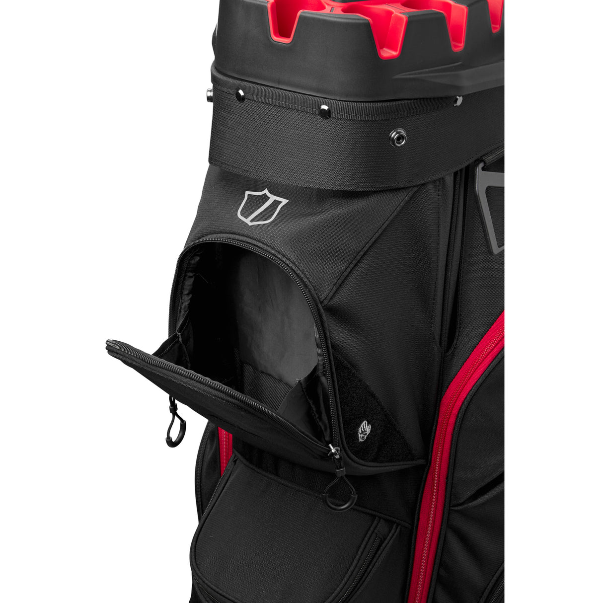 Wilson Staff 2026 I-LOCK 4 Cartbag, Schwarz / Rot / Weiß