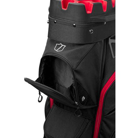 Wilson Staff 2026 I-LOCK 4 Cartbag, Schwarz / Rot / Weiß