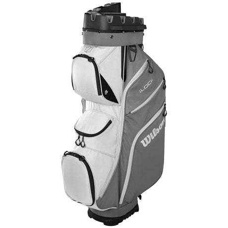 Wilson Staff 2026 I-LOCK 4 Cartbag, Grau / Weiß / Schwarz