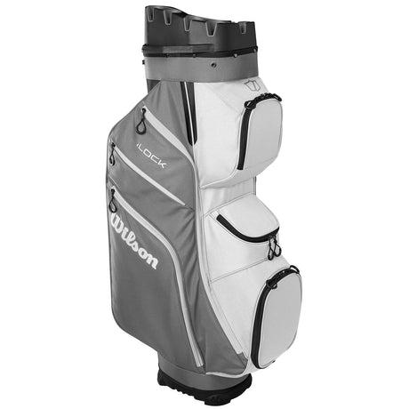 Wilson Staff 2026 I-LOCK 4 Cartbag, Grau / Weiß / Schwarz