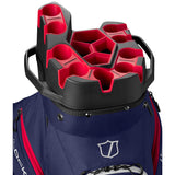 Wilson Staff 2026 I-LOCK 4 Cartbag, Navy / Weiß / Rot