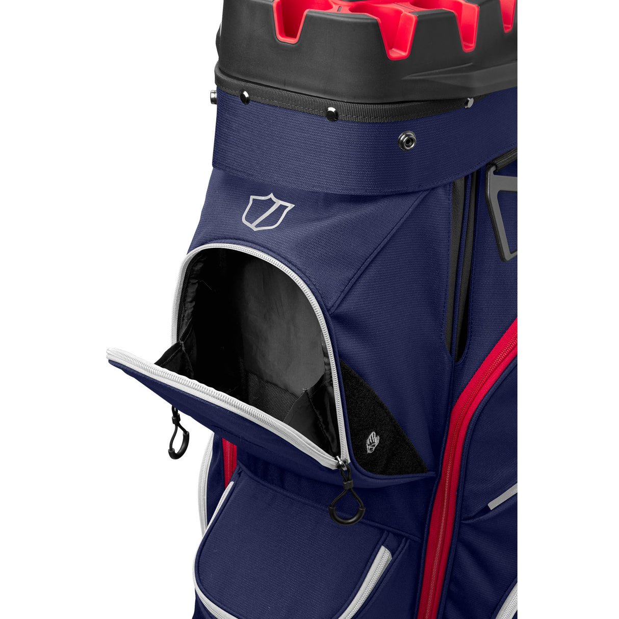 Wilson Staff 2026 I-LOCK 4 Cartbag, Navy / Weiß / Rot