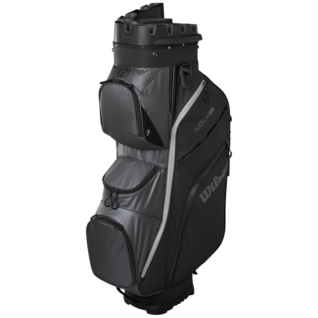 Wilson Staff 2026 I-LOCK Dry 4 Waterproof Cartbag, Schwarz / Grau