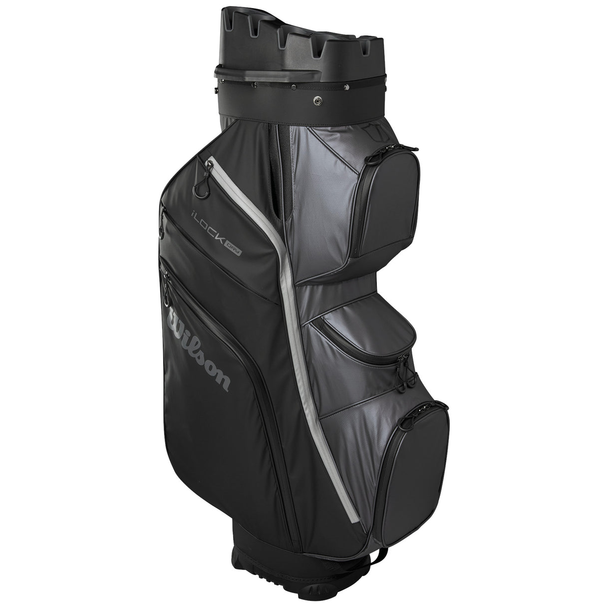 Wilson Staff 2026 I-LOCK Dry 4 Waterproof Cartbag, Schwarz / Grau