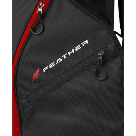 Wilson Feather Cartbag, Schwarz / Grau / Rot