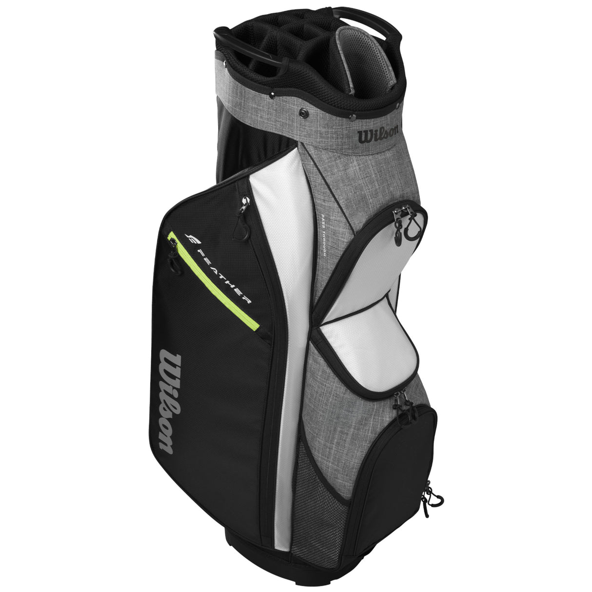 Wilson Feather Cartbag, Schwarz / Grau / Weiß