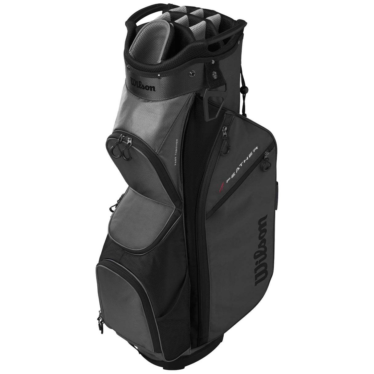 Wilson Feather Cartbag, Grau / Schwarz