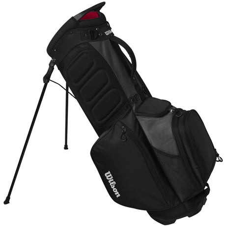 Wilson Feather Standbag, Schwarz / Grau / Rot