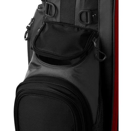 Wilson Feather Standbag, Schwarz / Grau / Rot