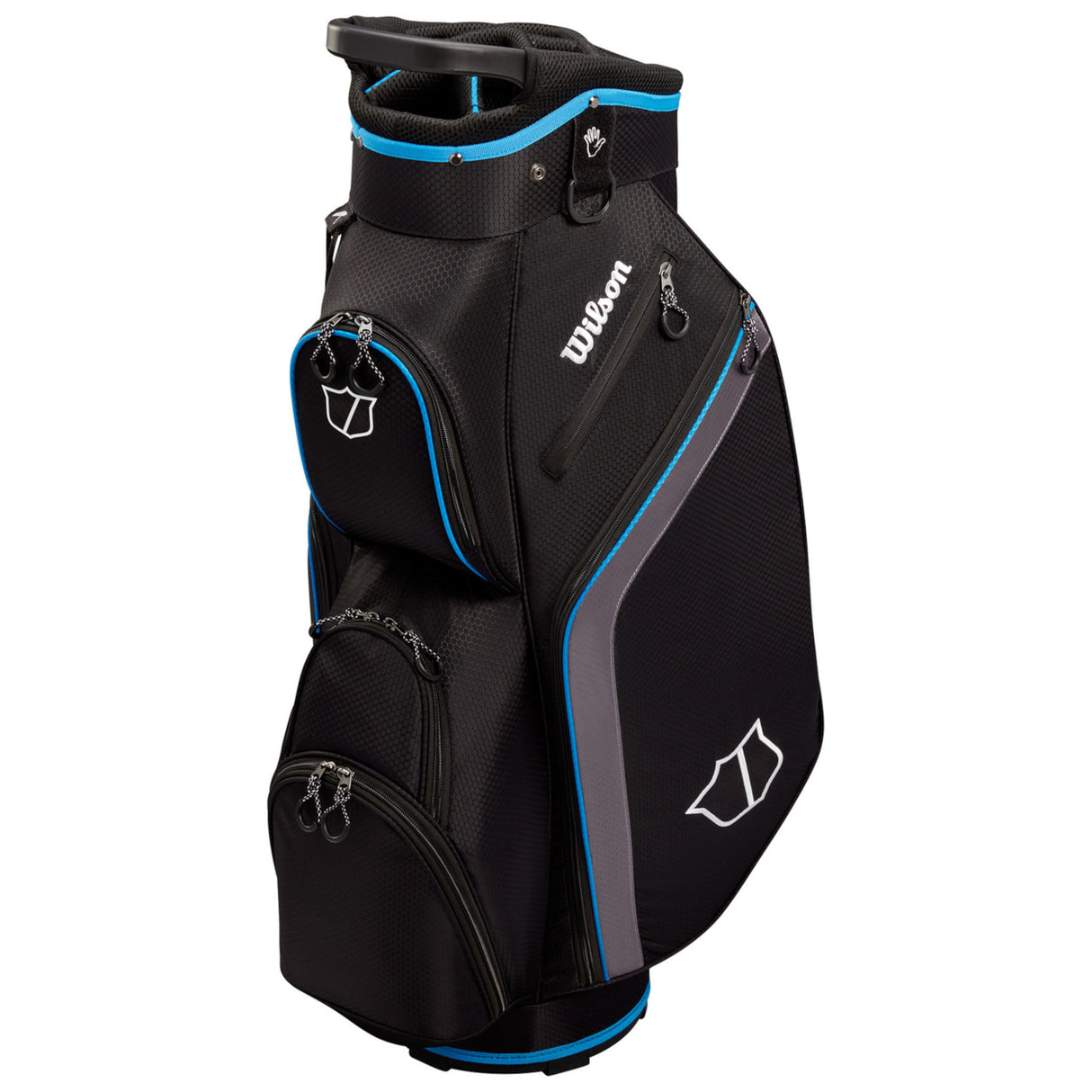Wilson Lite lll Cartbag, Schwarz / Grau / Blau