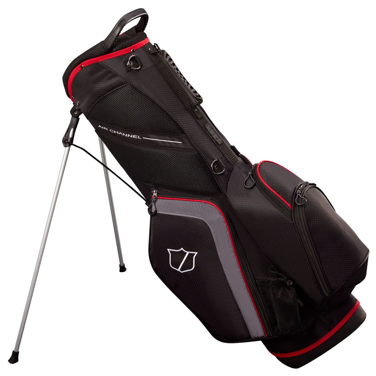 Wilson Staff Lite III Standbag, Schwarz / Rot / Grau