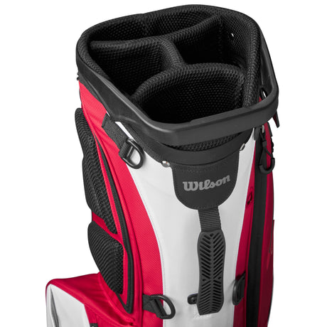 Wilson Staff 2026 Exo LIte Standbag, Rot / Weiß