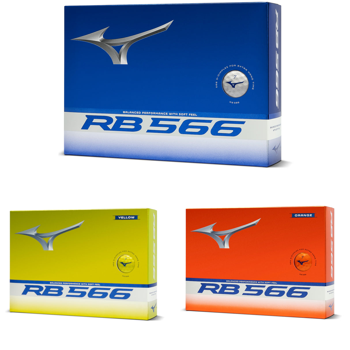 Mizuno 2026 RB566 Golfbälle, 12 Stück