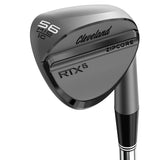 Cleveland RTX6 ZipCore Wedge, Black Satin, Stahlschaft, Herren Rechtshand