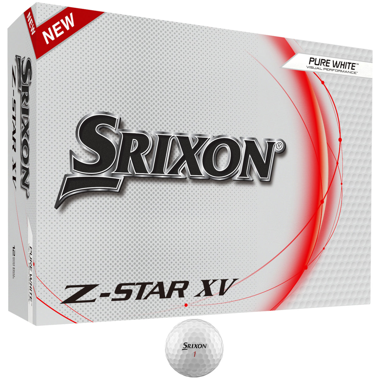 Srixon Z-Star XV Golfbälle, Weiß, 12 Stück