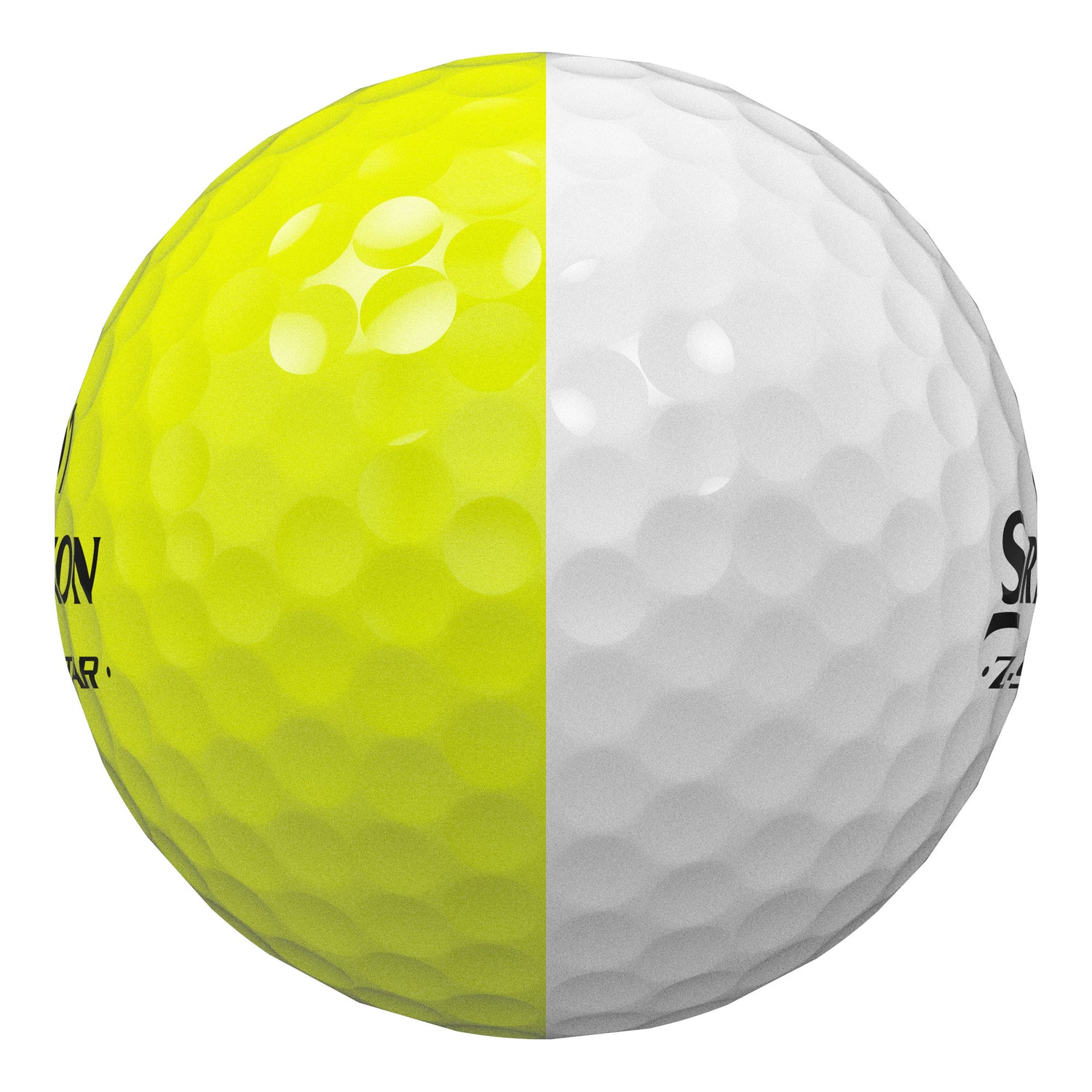 Srixon Z-Star Divide Golfbälle,Weiß / Gelb, 12 Stück