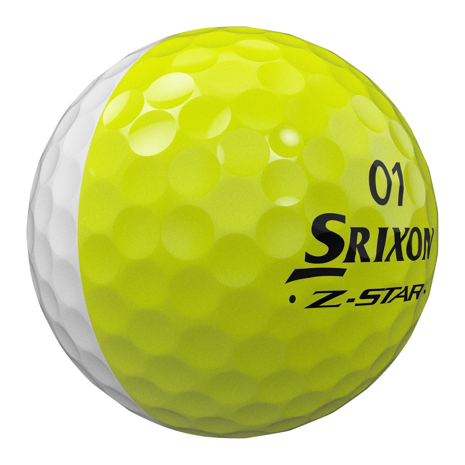 Srixon Z-Star Divide Golfbälle,Weiß / Gelb, 12 Stück