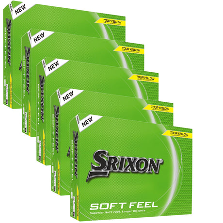 Srixon 2026 Soft Feel Golfbälle, Gelb, Vorteilspack, 60 Stück - Golflaedchen.de