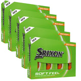 Srixon 2026 Soft Feel Golfbälle, Orange, Vorteilspack, 60 Stück