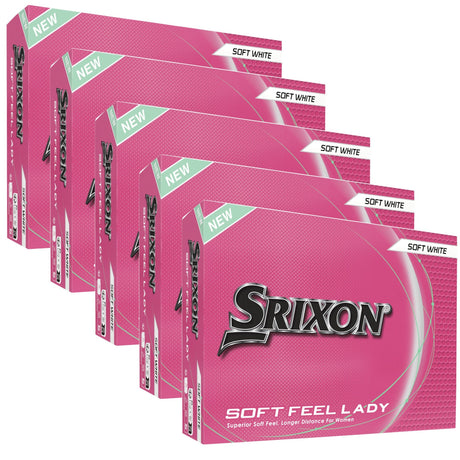 Srixon 2026 Soft Feel Damen Golfbälle, Weiß, Vorteilspack, 60 Stück - Golflaedchen.de
