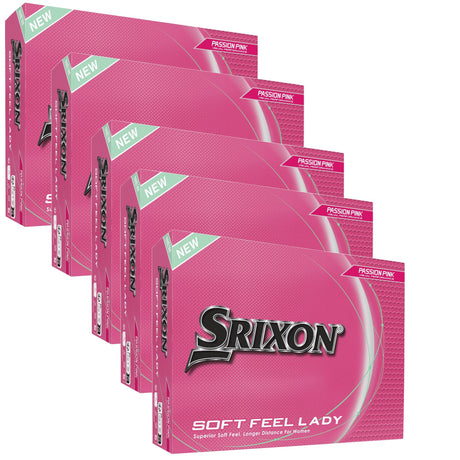 Srixon 2026 Soft Feel Damen Golfbälle, Pink, Vorteilspack, 60 Stück - Golflaedchen.de