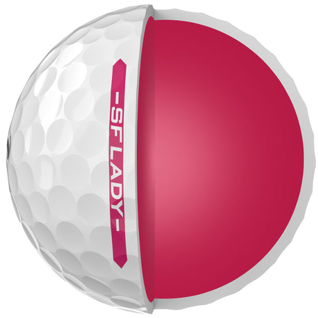 Srixon 2026 Soft Feel Damen Golfbälle, Pink, Vorteilspack, 60 Stück - Golflaedchen.de