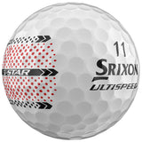 Srixon 2026 Q - Star UltiSpeed Trackline Golfbälle, Weiß, 12 Stück - Golflaedchen.de