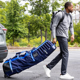 Sun Mountain 2026 KUBE Travelcover / Golf Reisetasche, Steel / Black / Rush Red