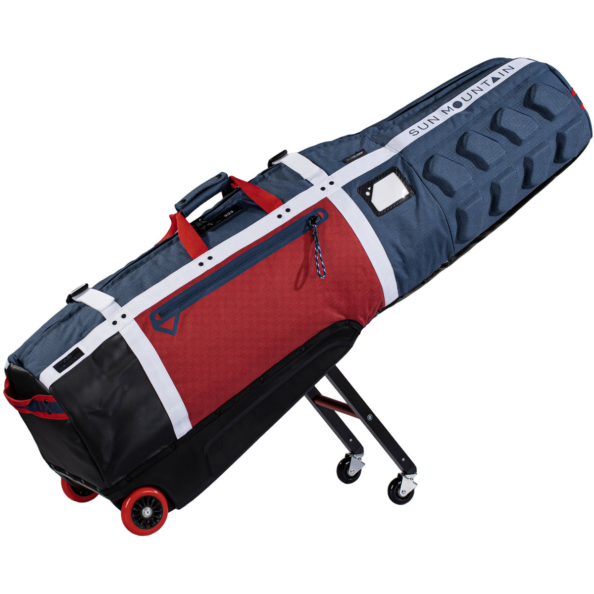 Sun Mountain Club Glider 3 Travelcover / Golf Reisetasche, Navy / Rot / Weiß