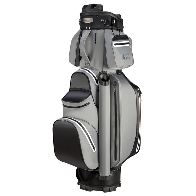 Bennington Select 360° Series Quiet Organizer 9 (QO 9) Waterproof Cartbag, Grau / Schwarz - Golflaedchen.de