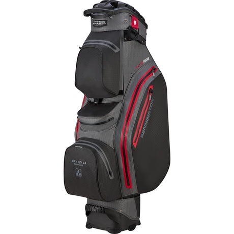 Bennington 2026 DRY Quiet Organizer 14 (QO 14) Waterproof Cartbag, Schwarz / Grau / Rot