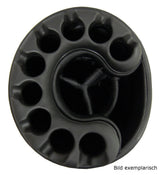 Bennington 2023 DRY Quiet Organizer 9 (QO 9) Waterproof Cartbag, Canon Grey / Red / Lime