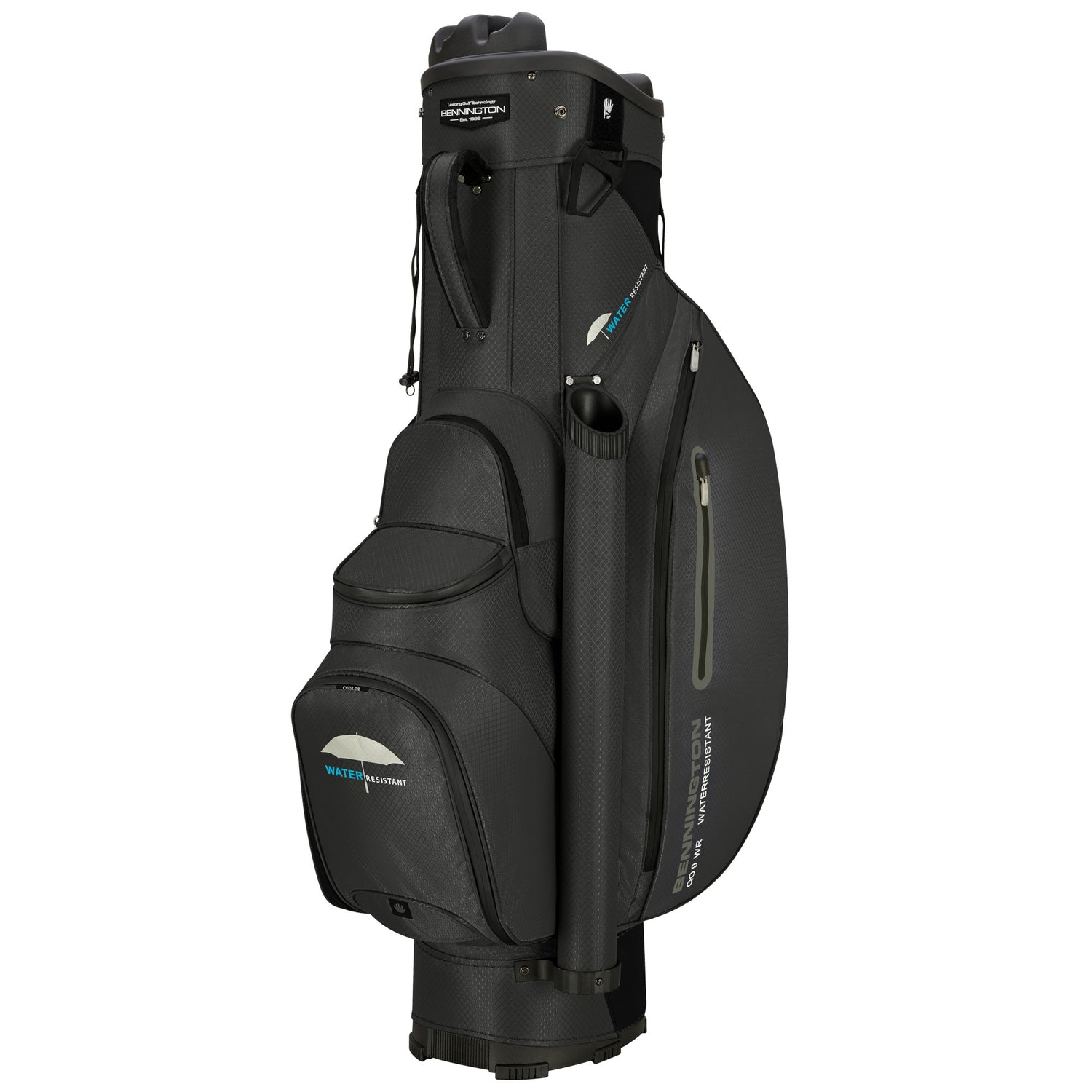 Bennington 2026 Quiet Organizer 9 (QO 9) Water Resistant Cartbag, Schwarz